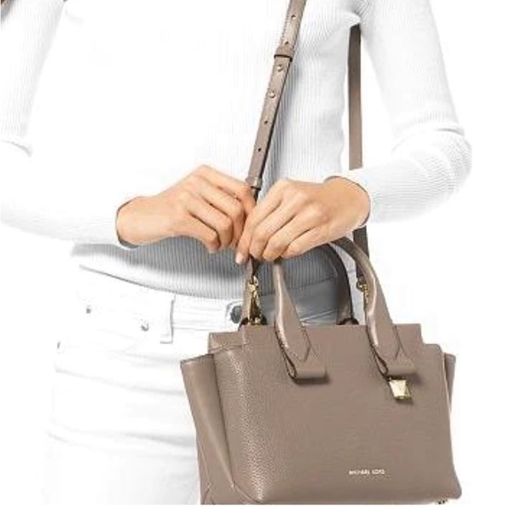 NWT- Michael Kors Rollins Red Small Leather Satchel - Picture 7 of 9